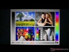 Широкая обзорность. Такое типично для всех матриц IPS. Цвета, контрастность и яркость чуть меняются, если смотреть не под прямым углом