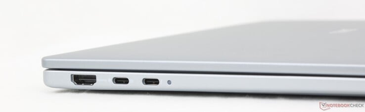 HDMI 2.1, USB-C 3.2 Gen. 2 w/ DisplayPort 1.4 + Power Delivery, USB-C Thunderbolt 4 w/ DisplayPort 2.1 + Power Delivery