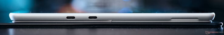 Слева: 2x USB-C 4.0 (40 Гбит/с, режим DisplayPort ALT, Power Delivery)