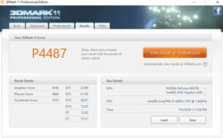 IdeaPad S540-14IWL: 3DMark 11 после стресс-теста