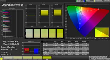 CalMAN: Color Saturation – sRGB