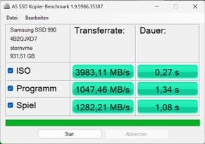 Копирование AS SSD