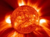 Изображение выброса корональной массы, сделанное SOHO (Источник изображения: NASA, GSFC, SOHO и ESA; обрезано)