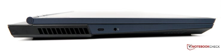 Левая сторона: USB-C 3.2 Gen 2, аудио разъем