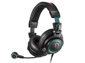 Гарнитура Audio-Technica Hatsune Miku ATH-M50xSTS-USB MIKU украшена элементами дизайна Мику. (Источник изображения: Audio-Technica)