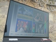 Поведение экрана ноутбука на улице в пасмурную погоду