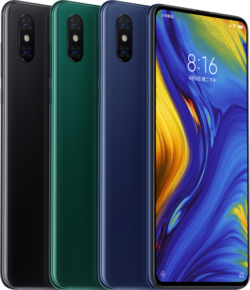 Доступные расцветки Mi Mix 3