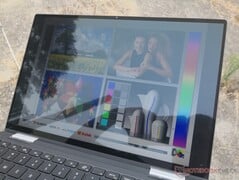 Поведение экрана ноутбука на улице в пасмурную погоду